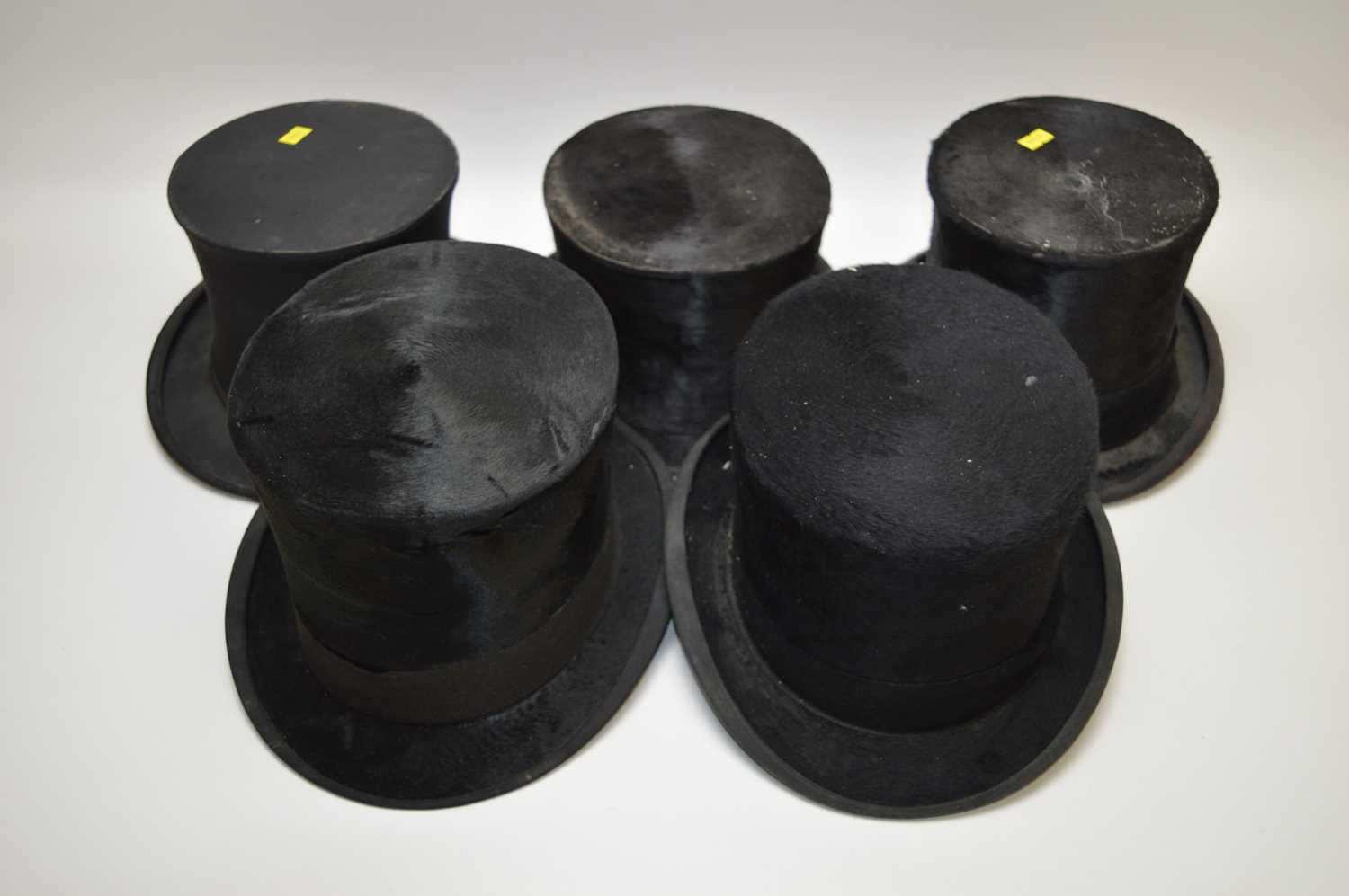 Lot 227 - Five top hats