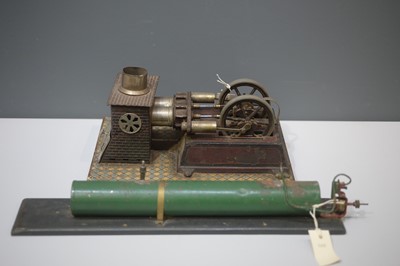 Lot 1276 - Hot air stationary engine; and a compressed air stationary engine.