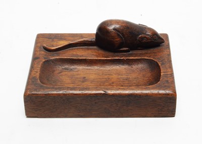 Lot 773 - Robert 'Mouseman' Thompson - oak pin tray