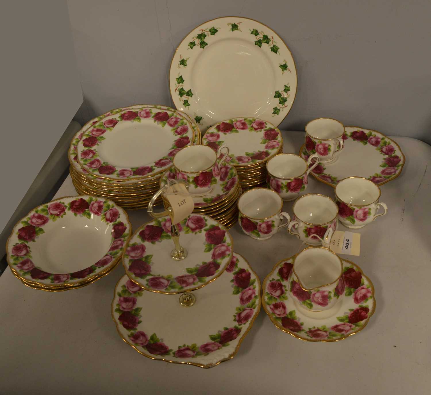 Lot 404 - Royal Albert tea and dinner ware.