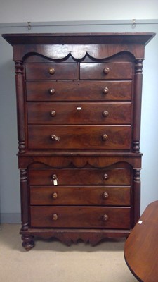 Lot 562 - Victorian chest on chest.