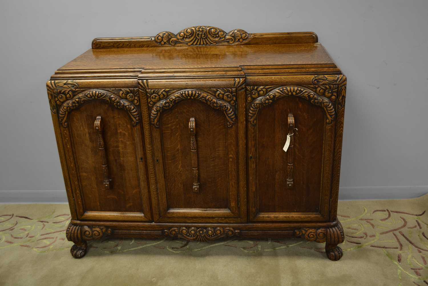 Lot 402 - 1930's oak sideboard.