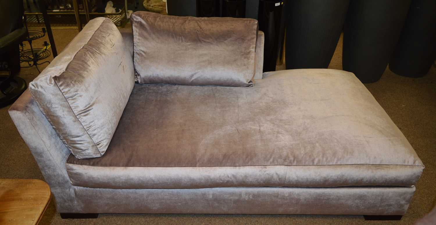 Lot 506 - Wychwood Design chaise longue supplied for an early project by Fiona Barratt Interiors.