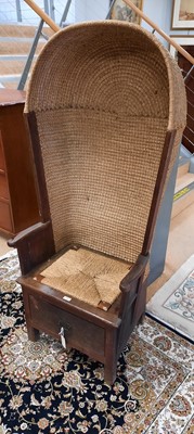 Lot 710 - 19th Century hooded Orkney chair