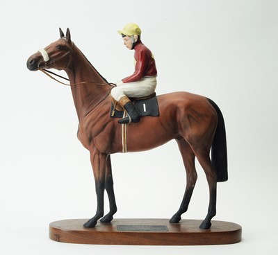 Lot 637 - Beswick figure of Red Rum and Brian Fletcher