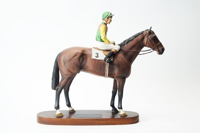 Lot 639 - Beswick figure Nijinsky and Lester Piggott