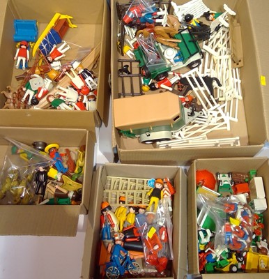 Lot 1225 - A collection of vintage Playmobil figures and...