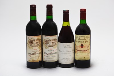 Lot 393 - Chateau de Rochemorin 1990; and other wines.