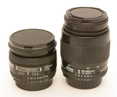 Lot 908 - Two camera lenses.