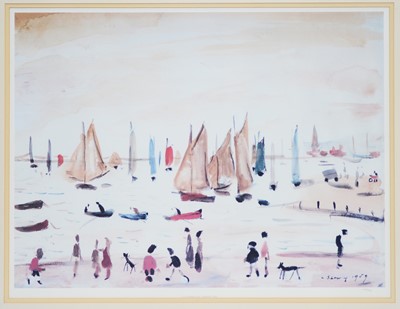Lot 455 - Laurence Stephen Lowry - colour photolithograph.