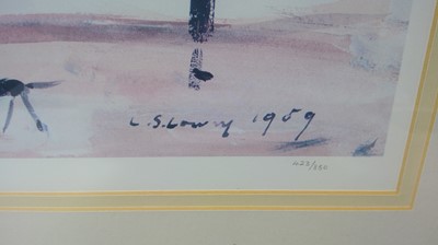 Lot 455 - Laurence Stephen Lowry - colour photolithograph.