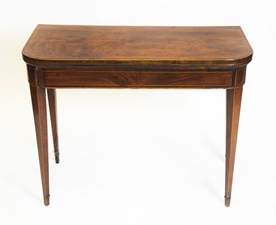 Lot 808 - 19th Century mahogany and satinwood strung tea table