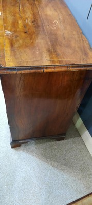 Lot 421 - George III walnut chest of drawers