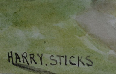 Lot 80 - Harry James Sticks - watercolours.