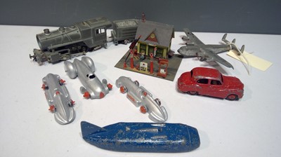 Lot 1159 - Pre and post war Dinky vehicles and aeroplane.