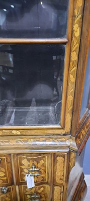Lot 825 - 19th Century Dutch marquetry china cabinet