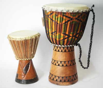 Lot 795 - Two Ghanaian drums.