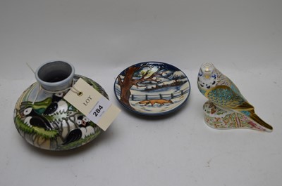Lot 284 - Moorcroft and Crown Derby