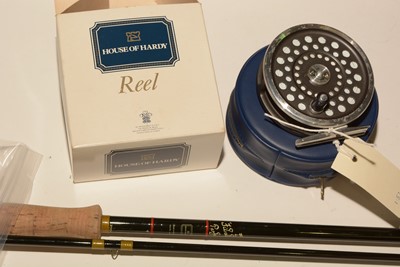 Lot 713 - Hardy Perfection rod; and Hardy Marquis reel.