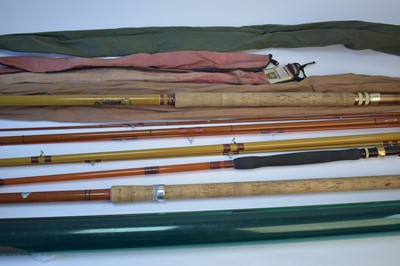 Lot 727 - Carbotek fishing rod; and three others, various.