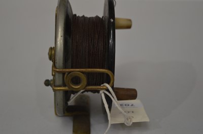Lot 747 - Heatons reel; and two unnamed fishing reels.