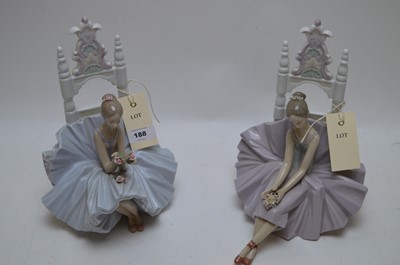 Lot 188 - Pair of Lladro figurines.