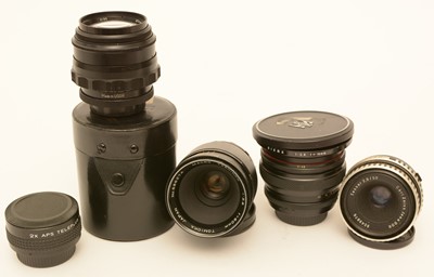 Lot 856 - Five lenses, various.