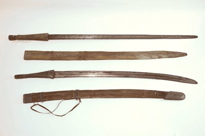 Lot 1091 - Two possibly-North African swords