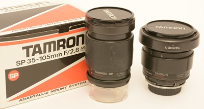 Lot 858 - Two Tamron lenses.