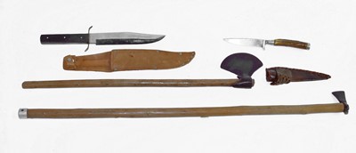 Lot 1088 - Collection of knives and axes