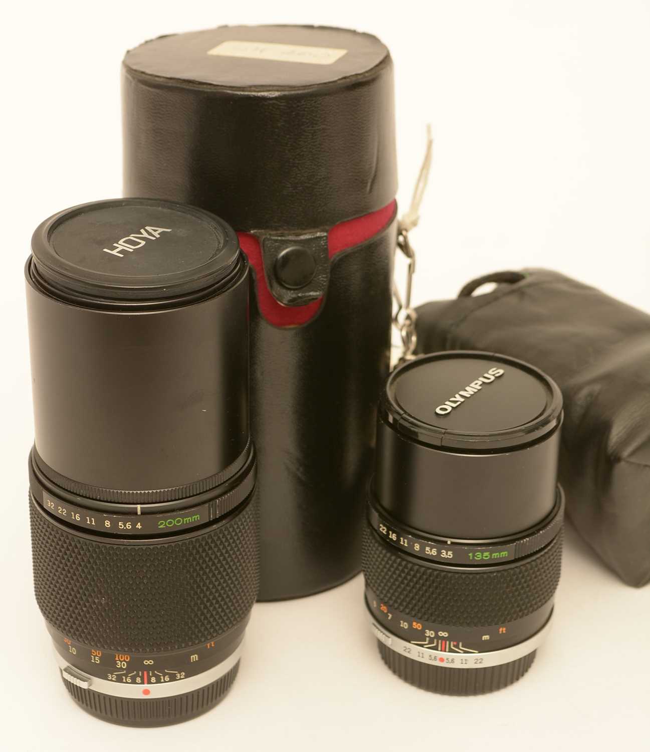 Lot 871 - Two Olympus lenses.
