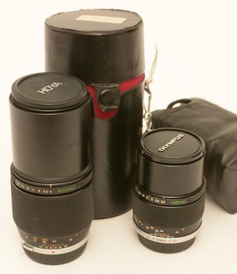 Lot 871 - Two Olympus lenses.