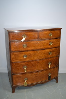 Lot 376 - Regency Mahogany bowfront chest of drawers
