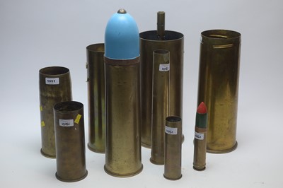 Lot 1051 - Collection of various shell cases