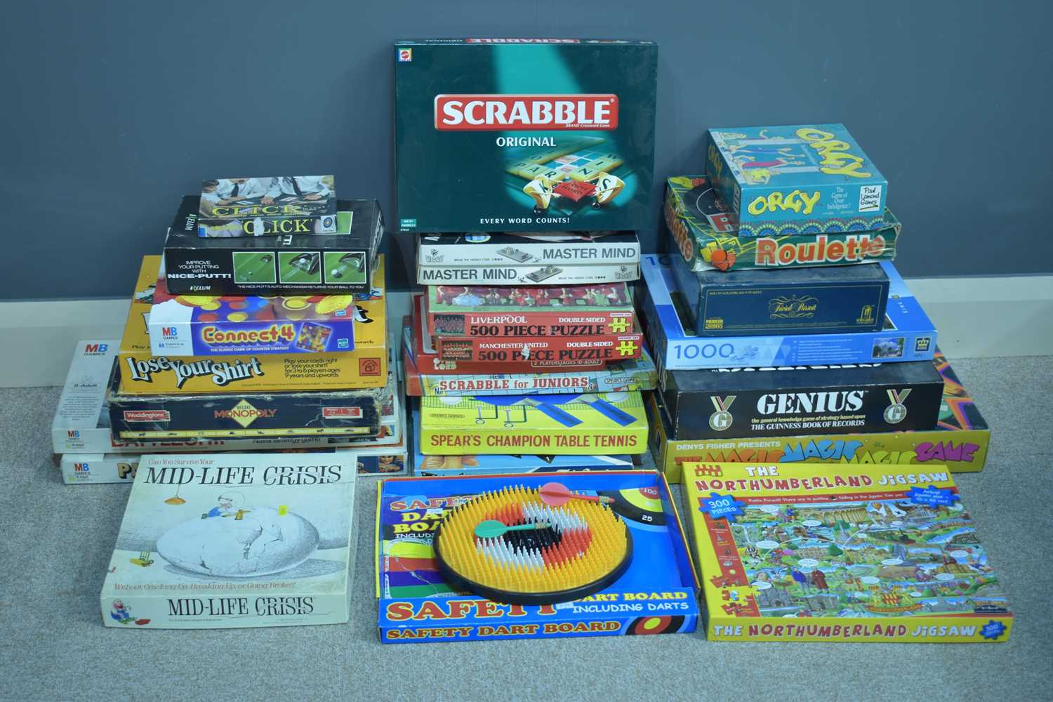 Lot 1115 - Assorted board games, Jigsaws etc c1970's.