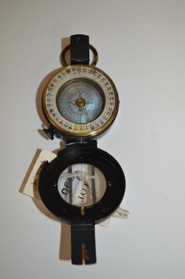 Lot 990 - Regimental badges and compass