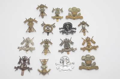 Lot 1019 - A collection of Lancers regimental cap badges