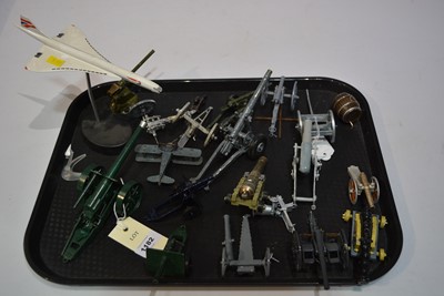 Lot 1182 - Britains model guns etc.