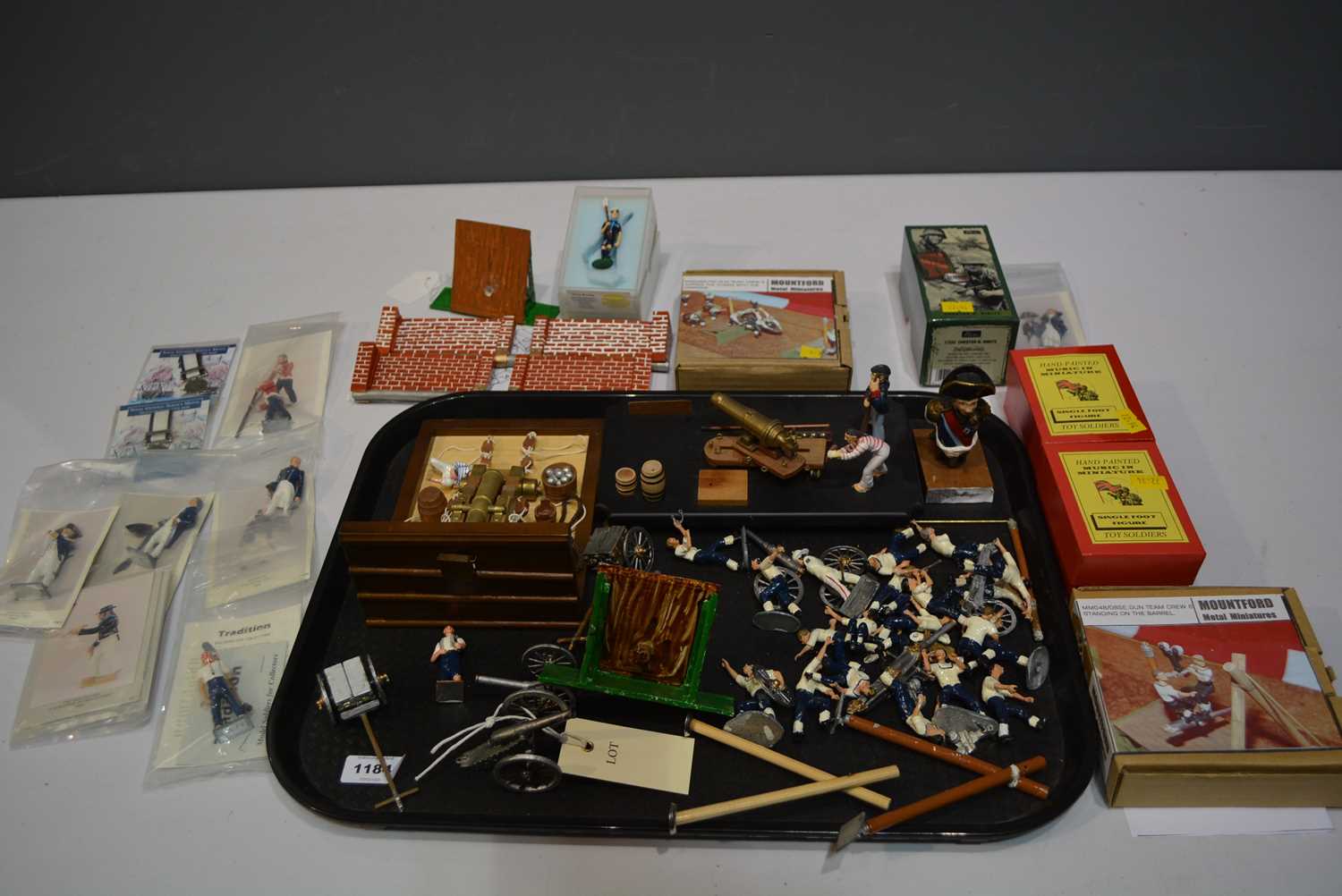 Lot 1184 - Figures by Tradition of London, Music in miniature, Mountford metal miniatures and W Britain, etc