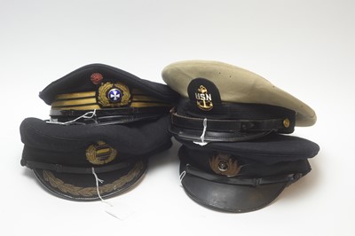 Lot 1039 - Four Naval hats