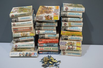 Lot 1266 - Airfix, Tamiya and Matchbox figures and Infantry.