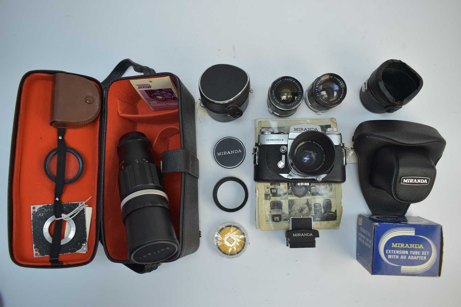 Lot 847 - A Miranda Sensorex II camera and accessories.