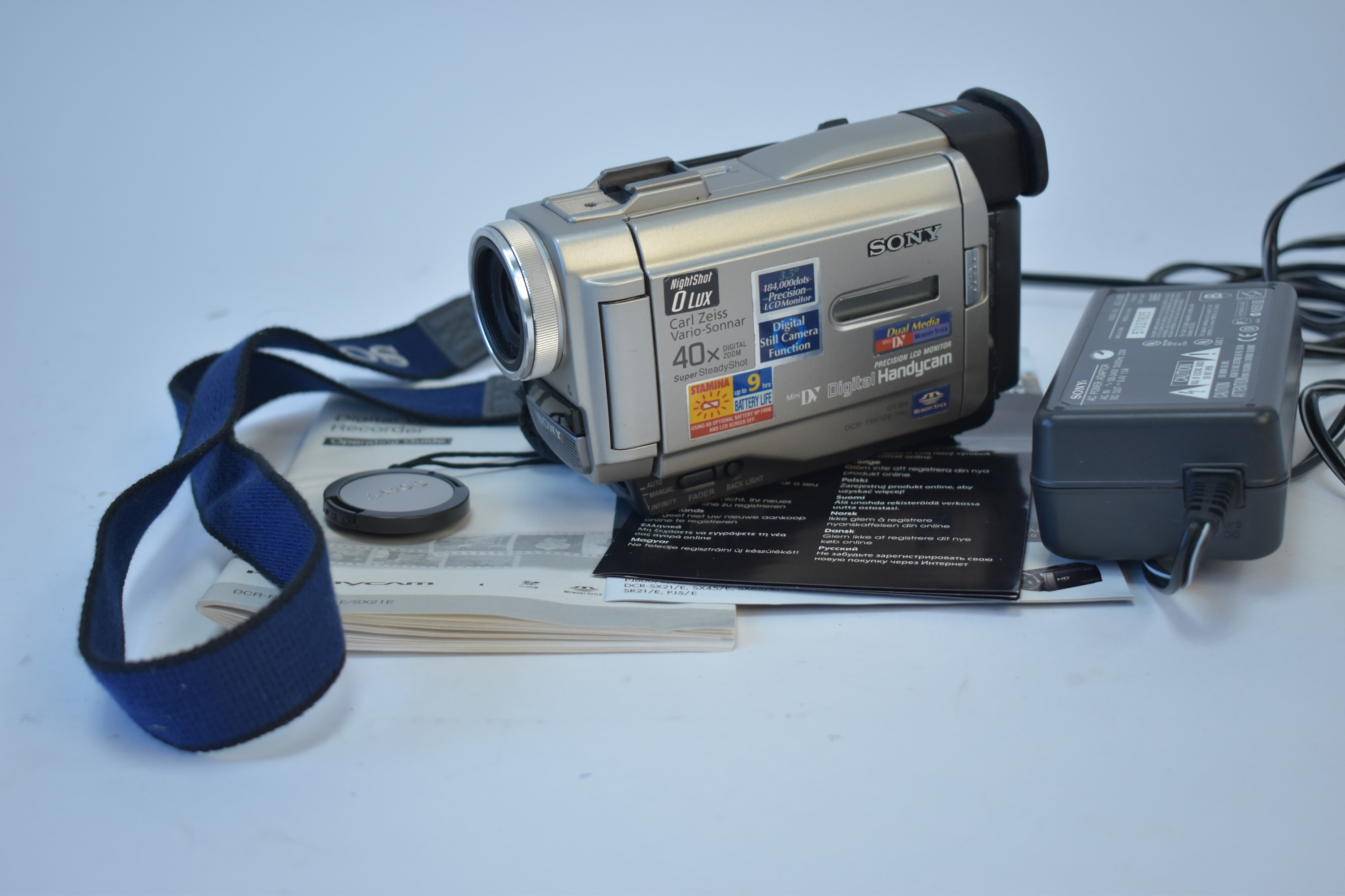 Lot 837 A Sony digital video camera recorder.