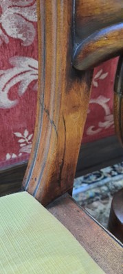 Lot 893 - Eight Regency mahogany dining chairs