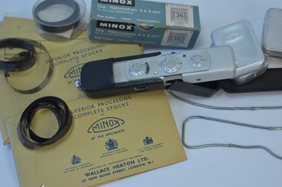 Lot 823 - Minox C camera and accessories.