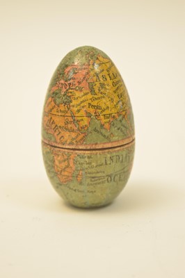 Lot 765 - A 19th Century egg pattern globe