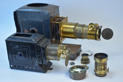 Lot 812 - Two late 19th Century lantern-slide projectors.