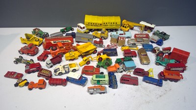 Lot 1156 - Playworn unboxed vehicles by Corgi, Lesney, Dinky and others