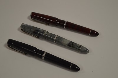 Lot 684 - Three rare Harlin fountain pens