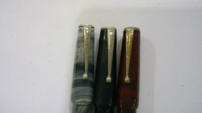 Lot 684 - Three rare Harlin fountain pens